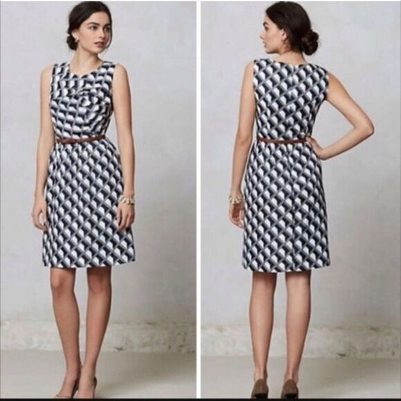 Hi There By Karen Walker Dress Size 0 Y2k Anthropologie Fit N Flare - Picture 4 of 14